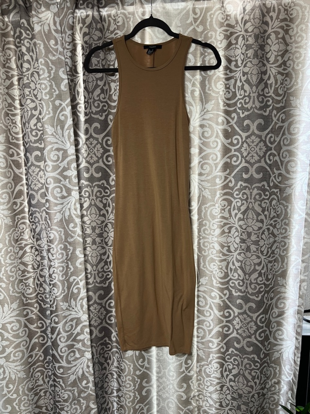 Forever 21 Sleeveless Midi Tank Dress - Camel Brown